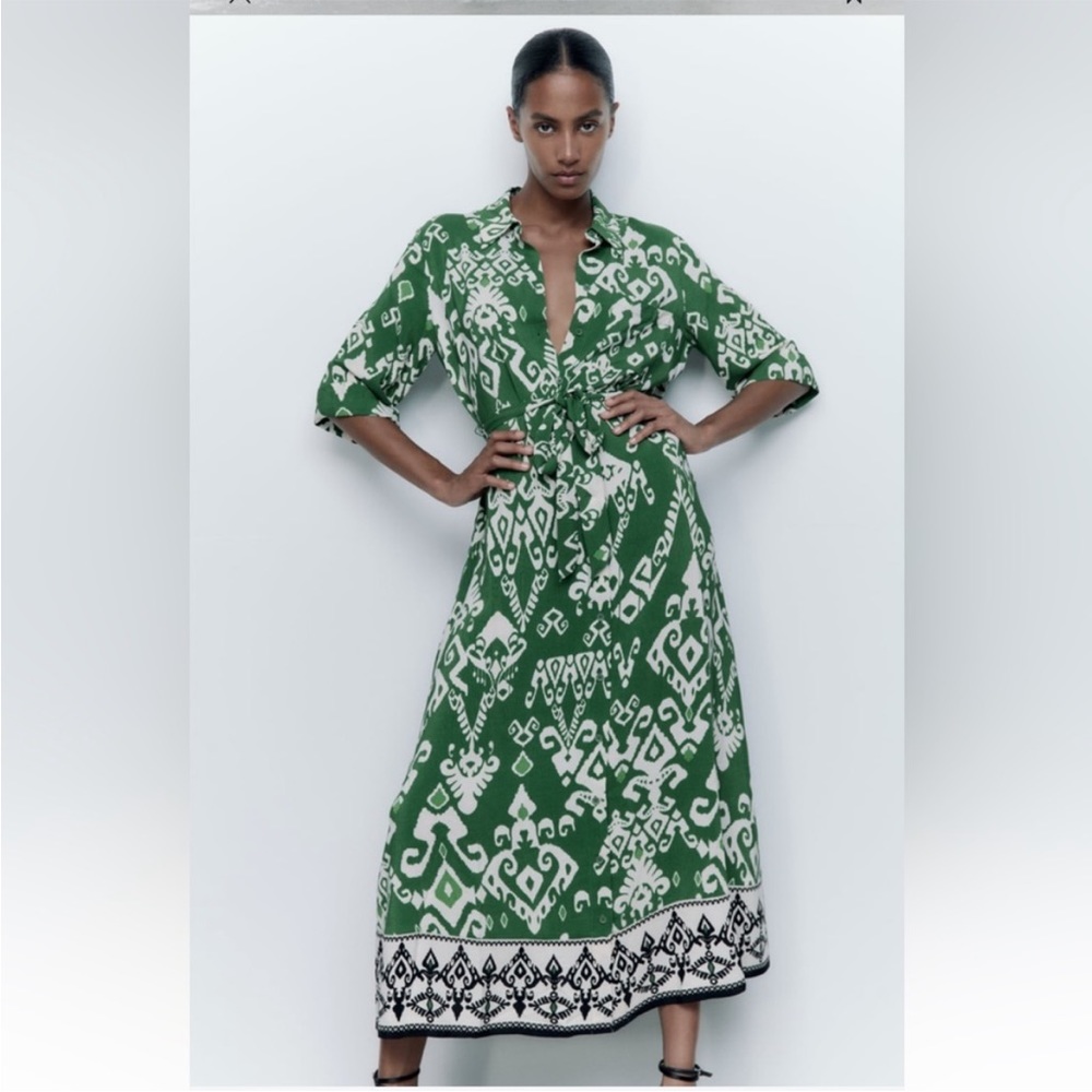 Zara Mia Shirt Dress With Belt